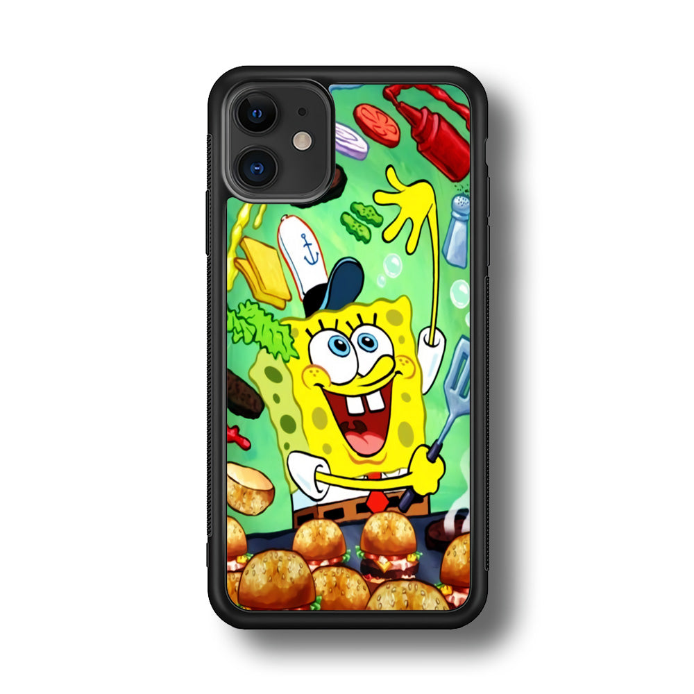 Spongebob Chef job iPhone 11 Case