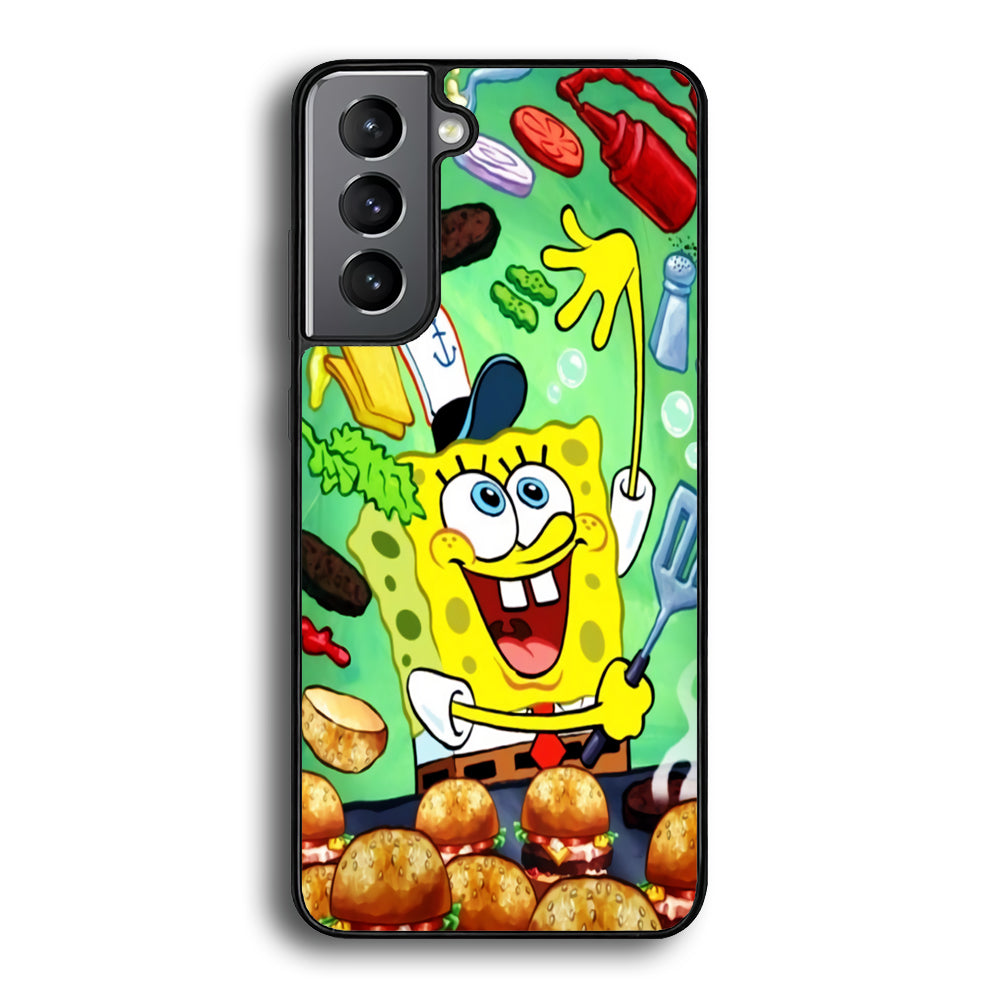 Spongebob Chef job Samsung Galaxy S21 Plus Case - Carneyforia