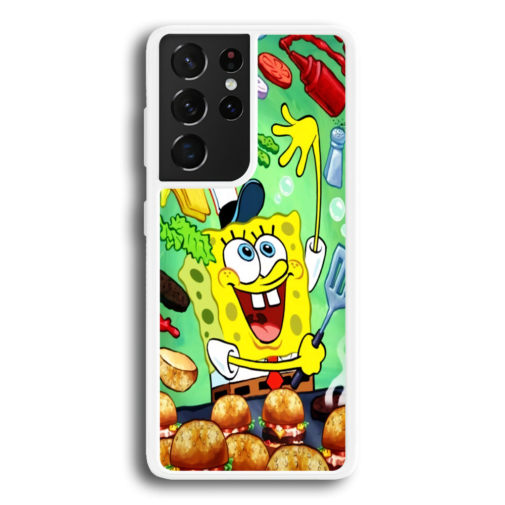 Spongebob Chef job Samsung Galaxy S21 Ultra Case