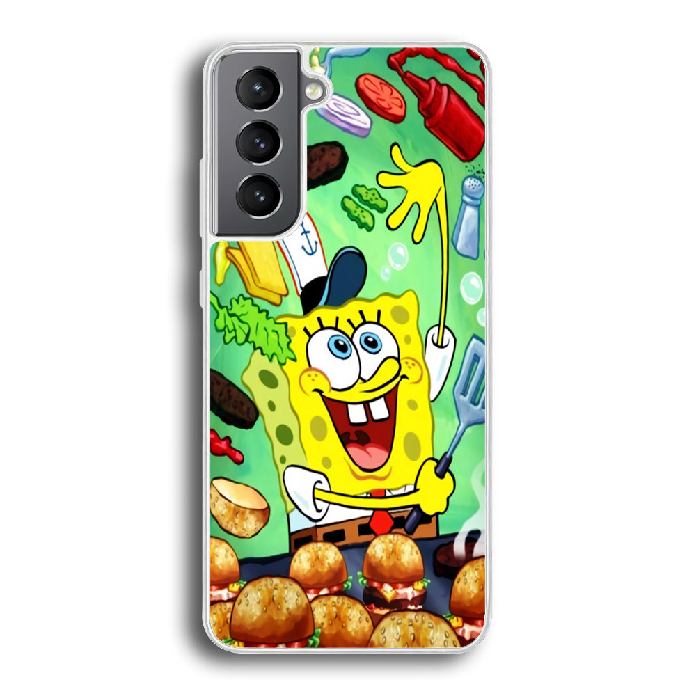 Spongebob Chef job Samsung Galaxy S21 Case