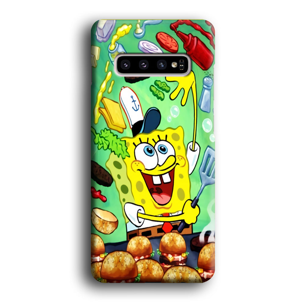 Spongebob Chef job Samsung Galaxy S10 Case