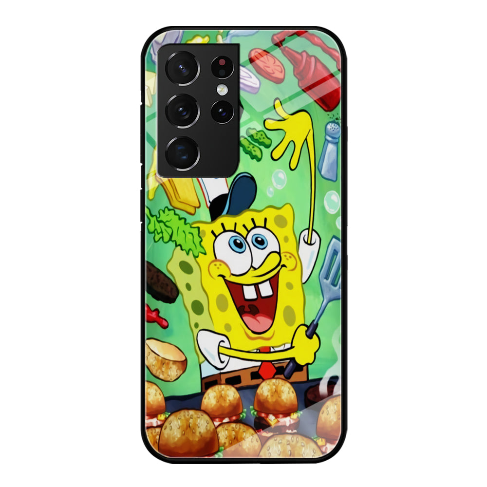 Spongebob Chef job Samsung Galaxy S21 Ultra Case