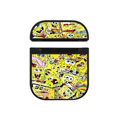Spongebob Expression Mood Apple Airpods Case Black