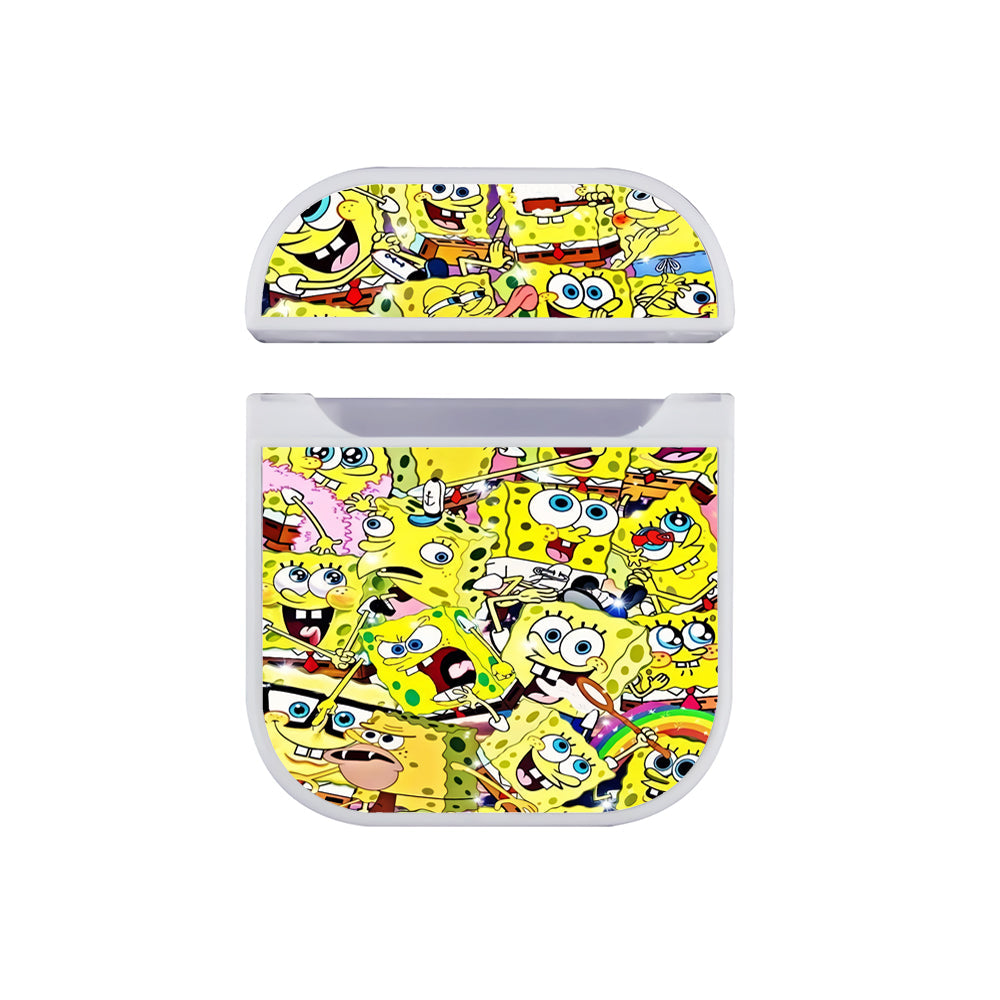 Spongebob Expression Mood Apple Airpods Case White
