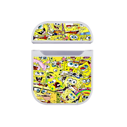 Spongebob Expression Mood Apple Airpods Case White