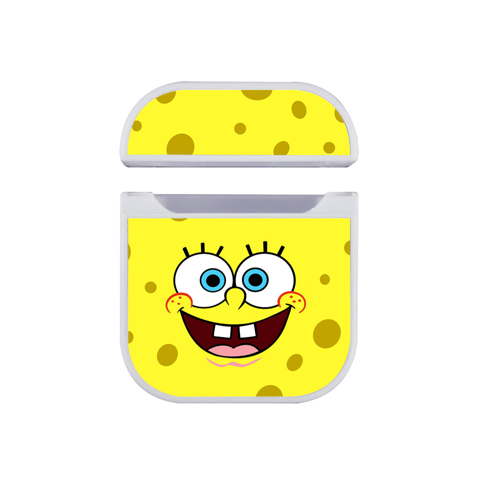 Spongebob Squarepants Smiling Face Apple Airpods Case White