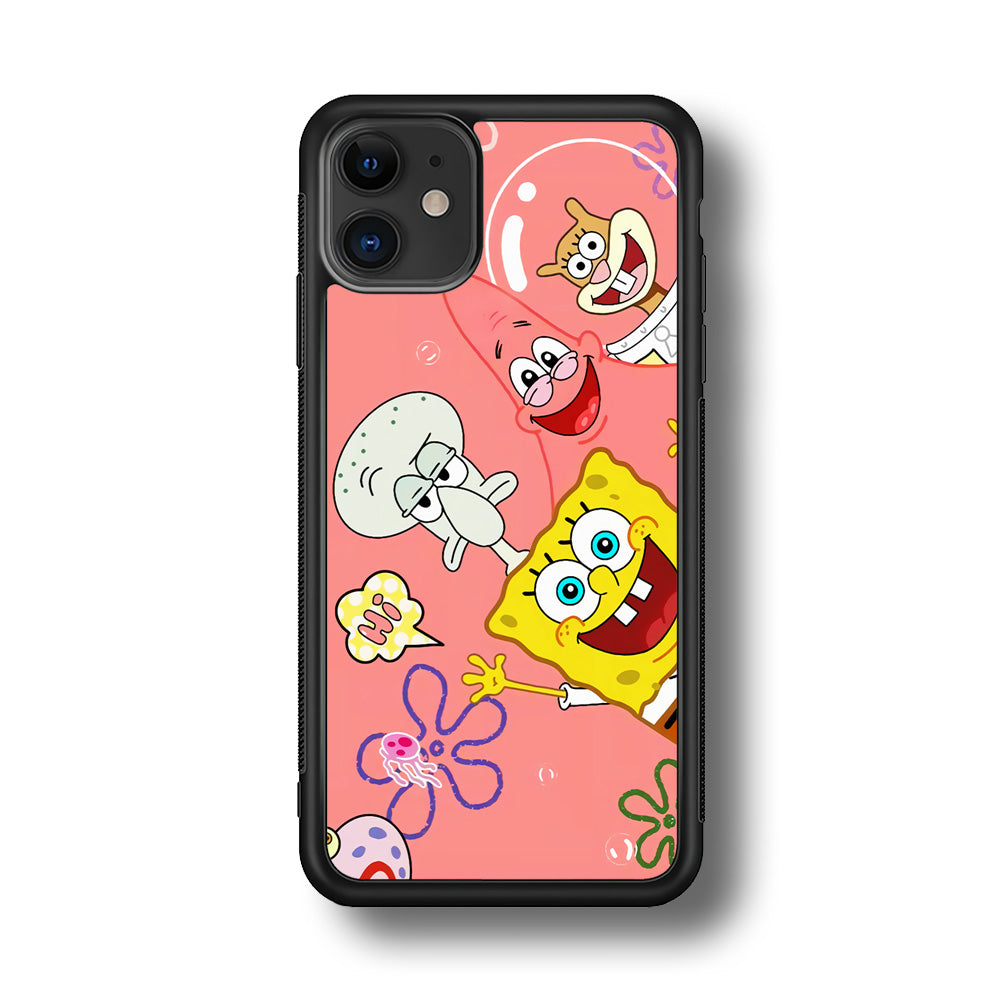 Spongebob With Best Best Friends iPhone 11 Case