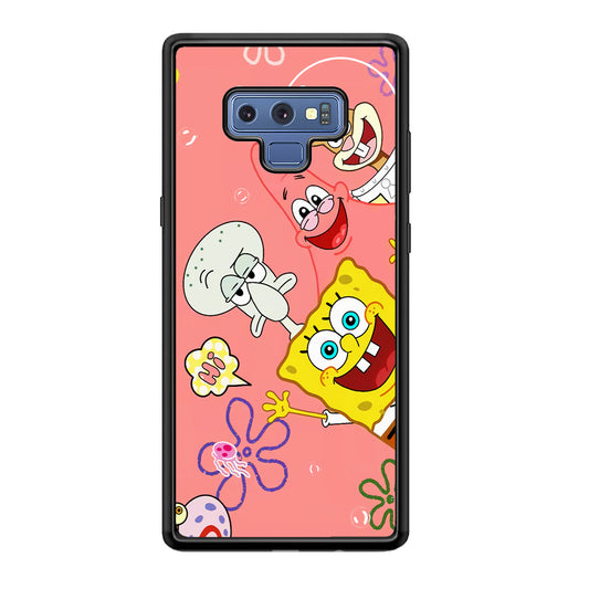 Spongebob With Best Best Friends Samsung Galaxy Note 9 Case