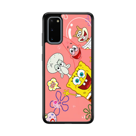 Spongebob With Best Best Friends Samsung Galaxy S20 Case