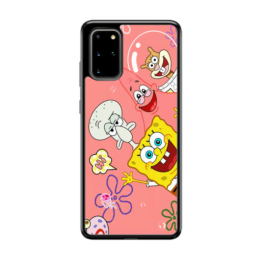 Spongebob With Best Best Friends Samsung Galaxy S20 Plus Case