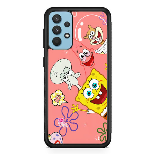 Spongebob With Best Best Friends Samsung Galaxy A32 Case