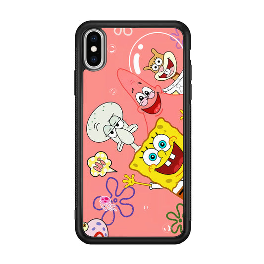Spongebob With Best Best Friends iPhone X Case