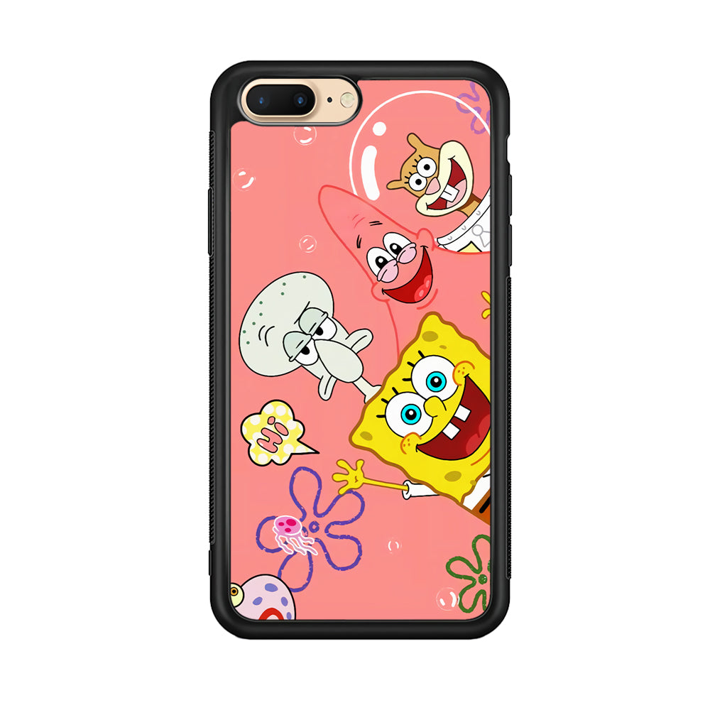 Spongebob With Best Best Friends iPhone 8 Plus Case