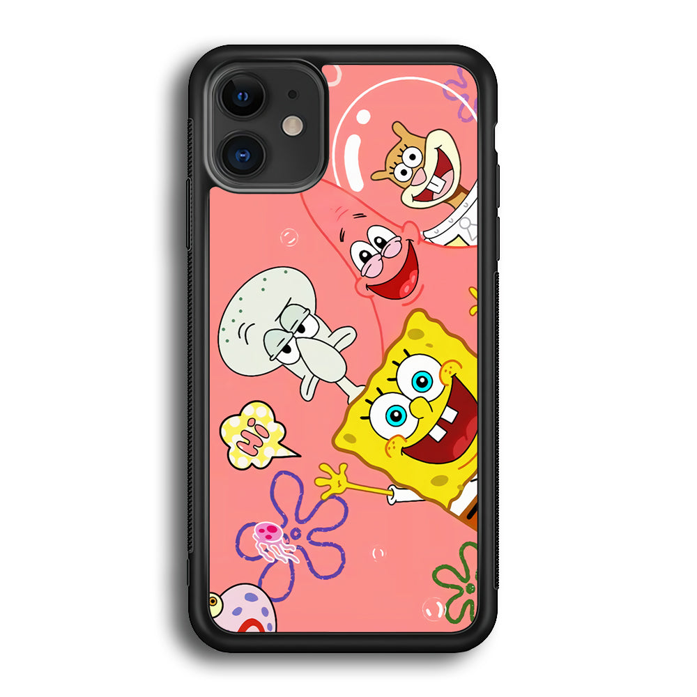 Spongebob With Best Best Friends iPhone 12 Case