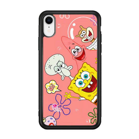 Spongebob With Best Best Friends iPhone XR Case