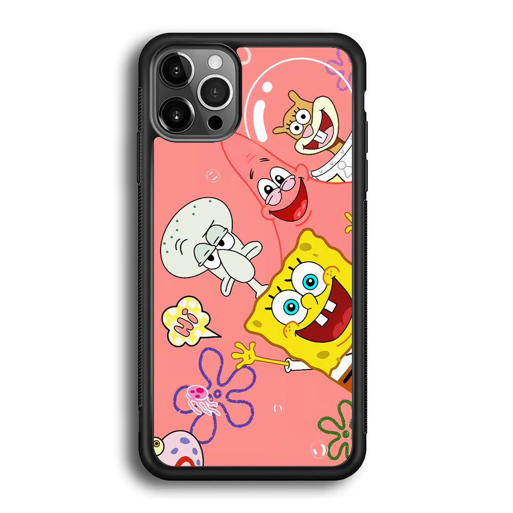 Spongebob With Best Best Friends iPhone 12 Pro Max Case