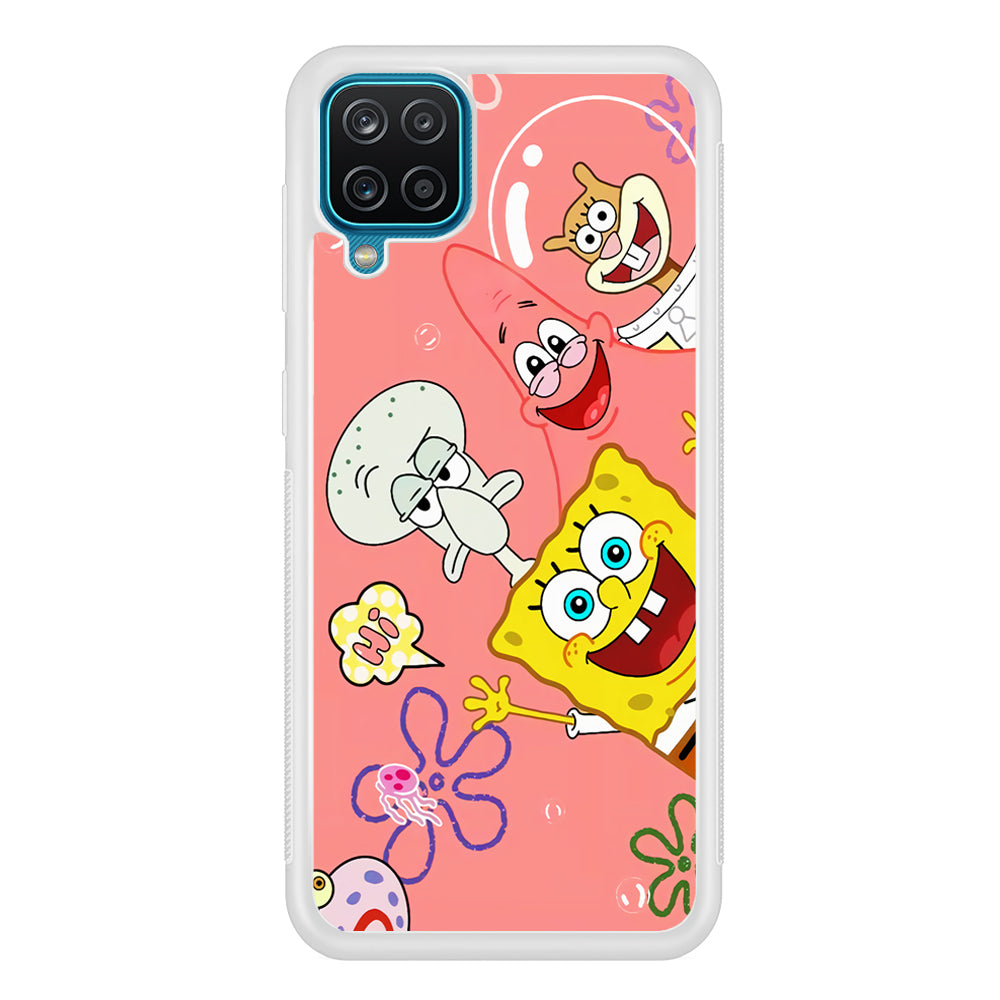 Spongebob With Best Best Friends Samsung Galaxy A12 Case