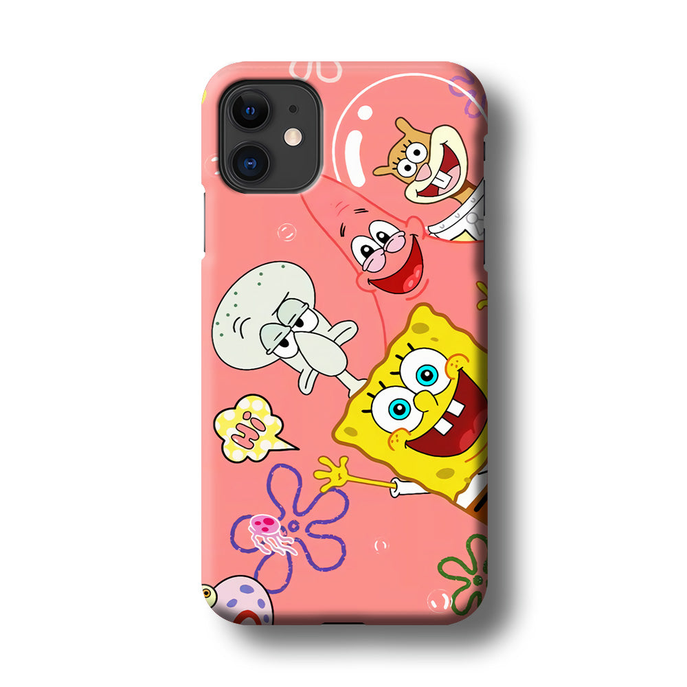 Spongebob With Best Best Friends iPhone 11 Case