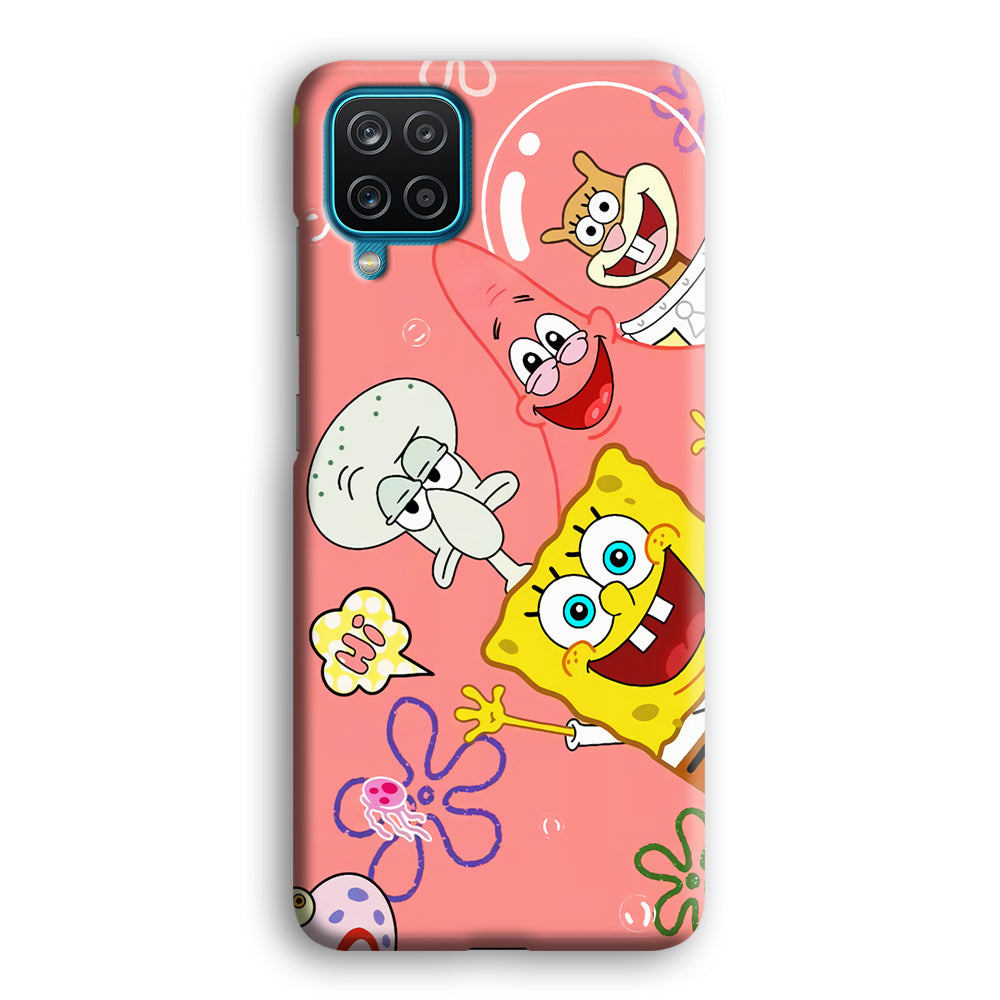 Spongebob With Best Best Friends Samsung Galaxy A12 Case