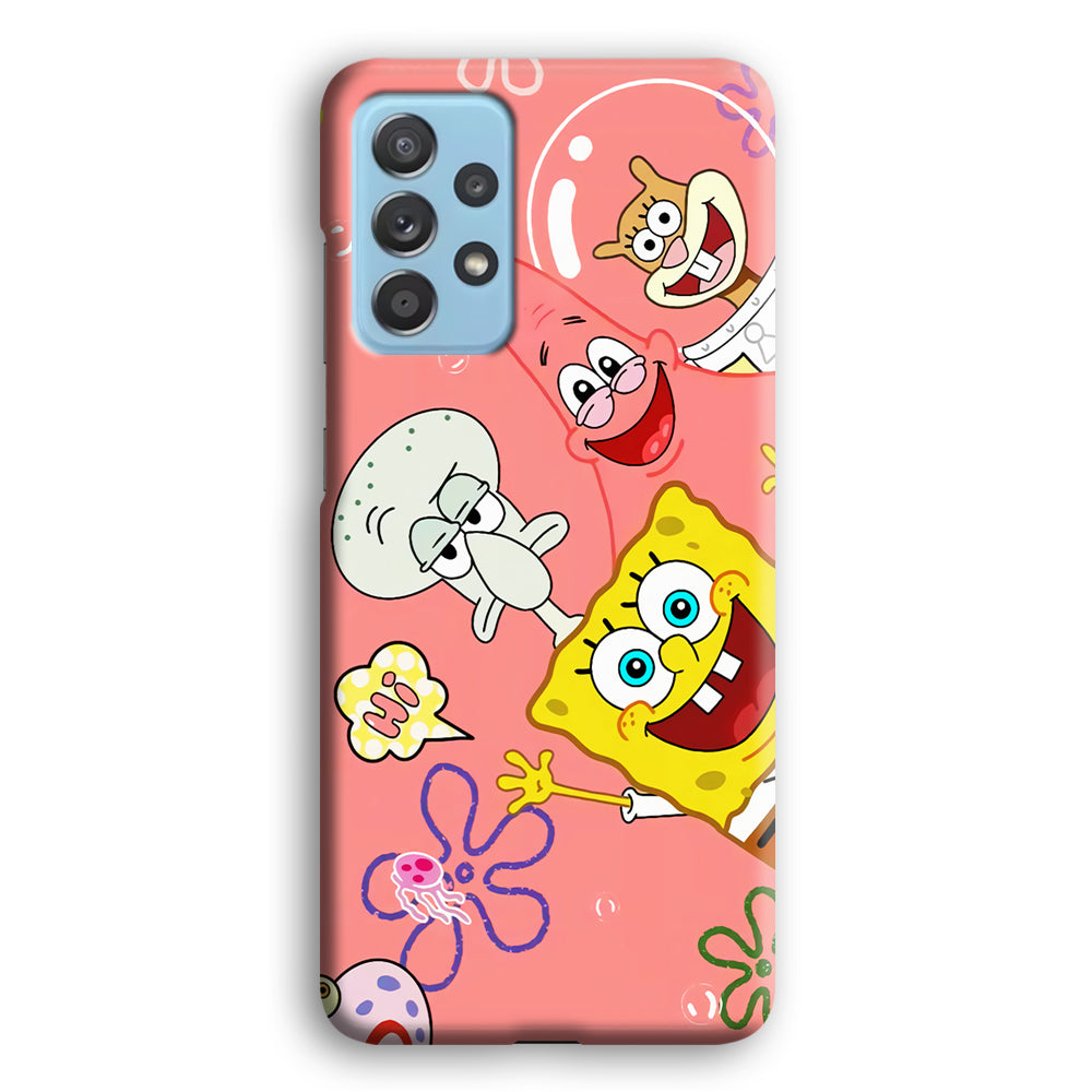 Spongebob With Best Best Friends Samsung Galaxy A72 Case
