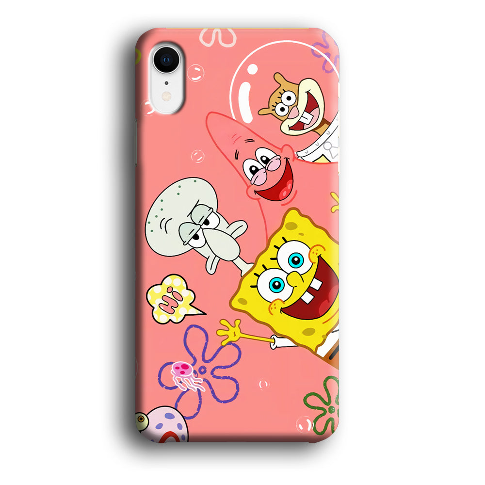 Spongebob With Best Best Friends iPhone XR Case
