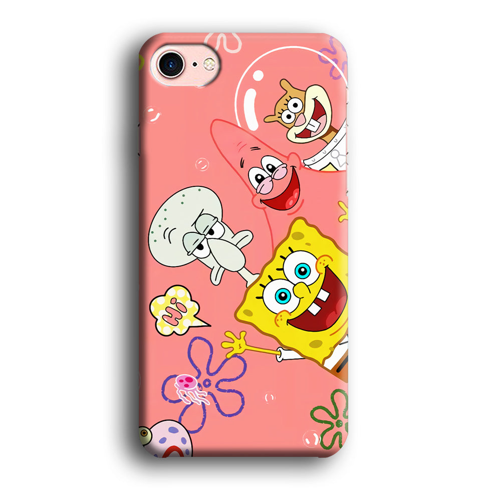 Spongebob With Best Best Friends iPhone 8 Case