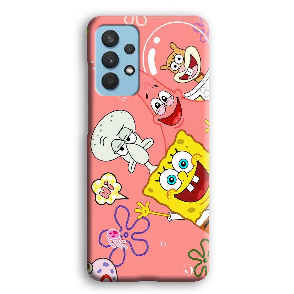 Spongebob With Best Best Friends Samsung Galaxy A32 Case