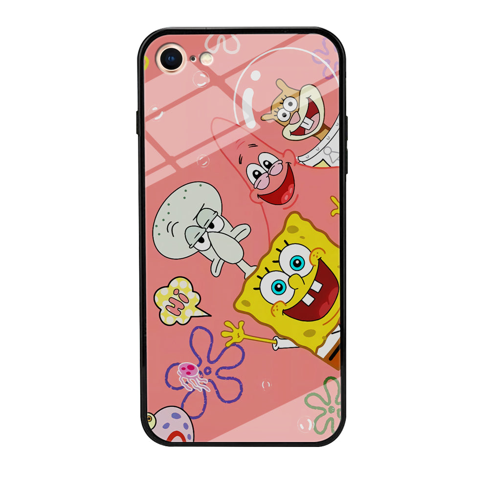 Spongebob With Best Best Friends iPhone 8 Case