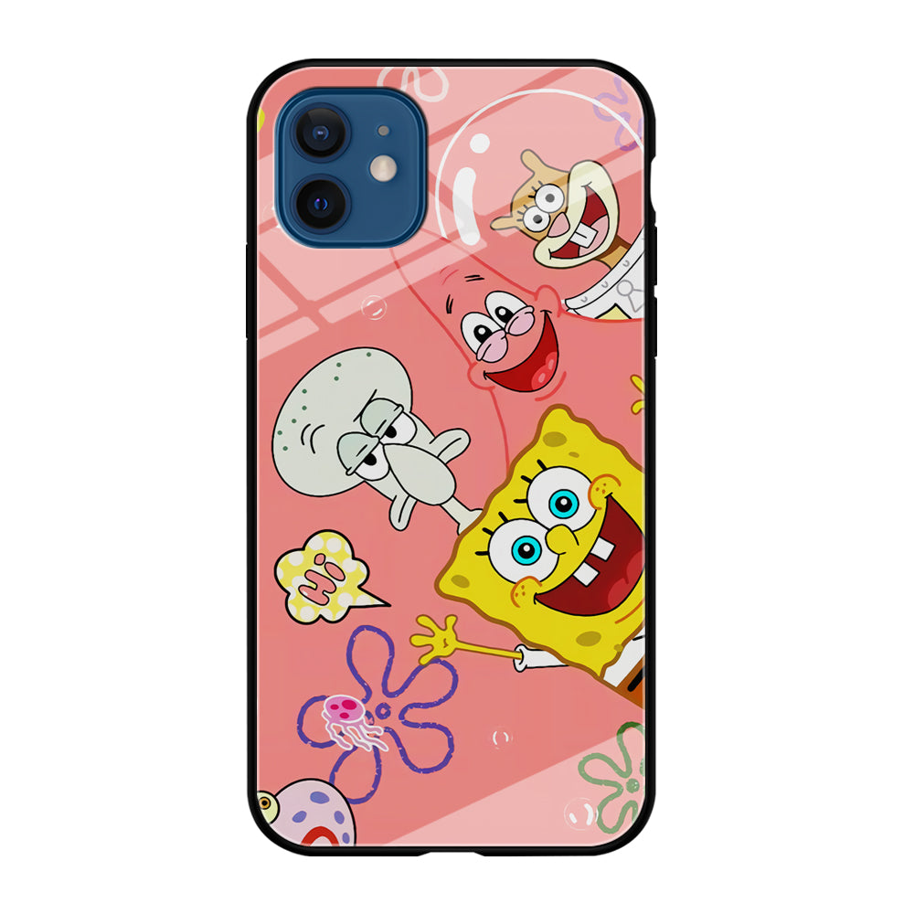 Spongebob With Best Best Friends iPhone 12 Case