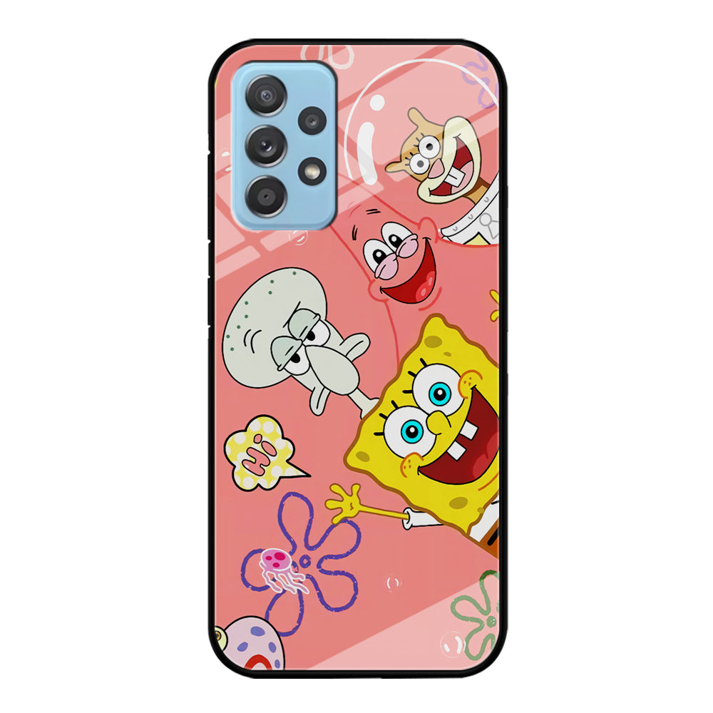 Spongebob With Best Best Friends Samsung Galaxy A72 Case