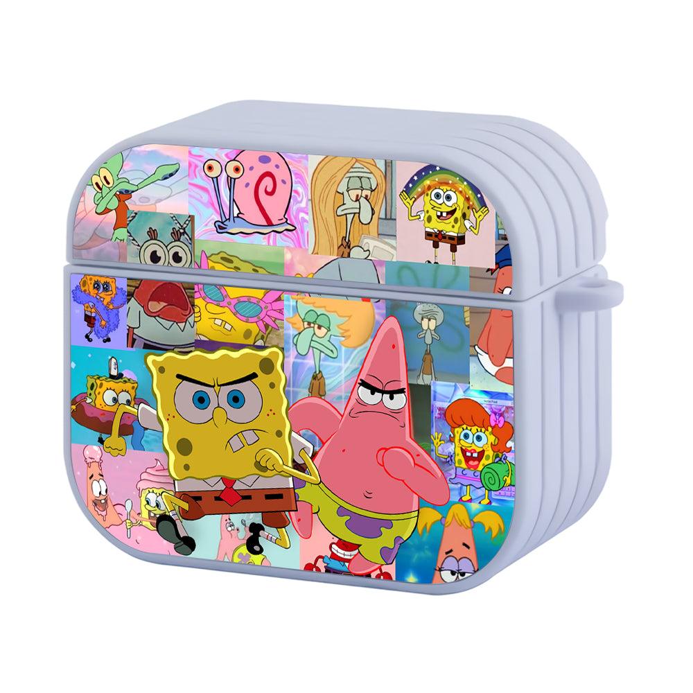 Spongebob and Patrick Make a Move Apple Airpods 4 Case White