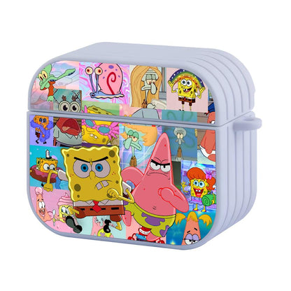 Spongebob and Patrick Make a Move Apple Airpods 4 Case White