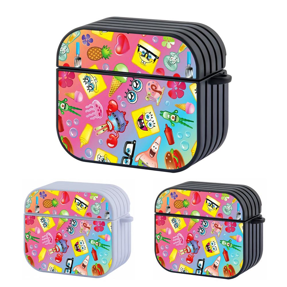 Spongebobs Family Pattern Rainbow Apple Airpods 4 Case
