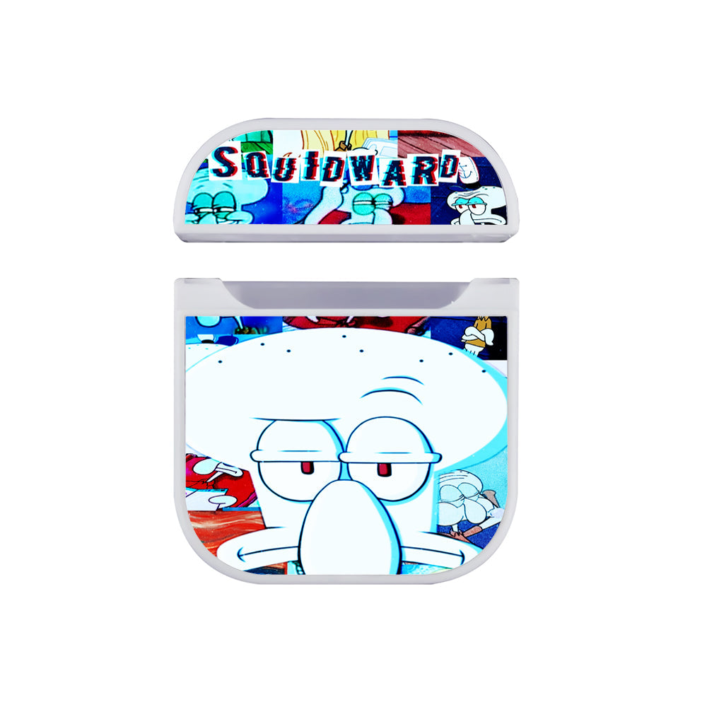 Squidward Collage Apple Airpods Case White