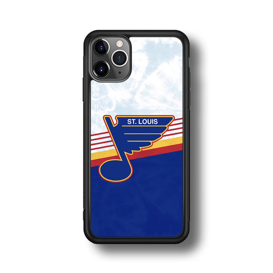 St Louis Blues Team Stripe And Marble iPhone 11 Pro Case