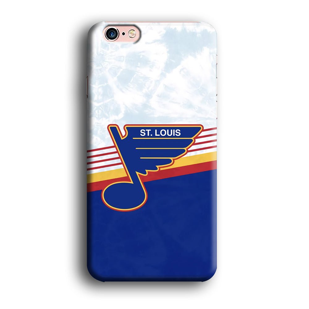 St Louis Blues Team Stripe And Marble iPhone 6 | 6s Case