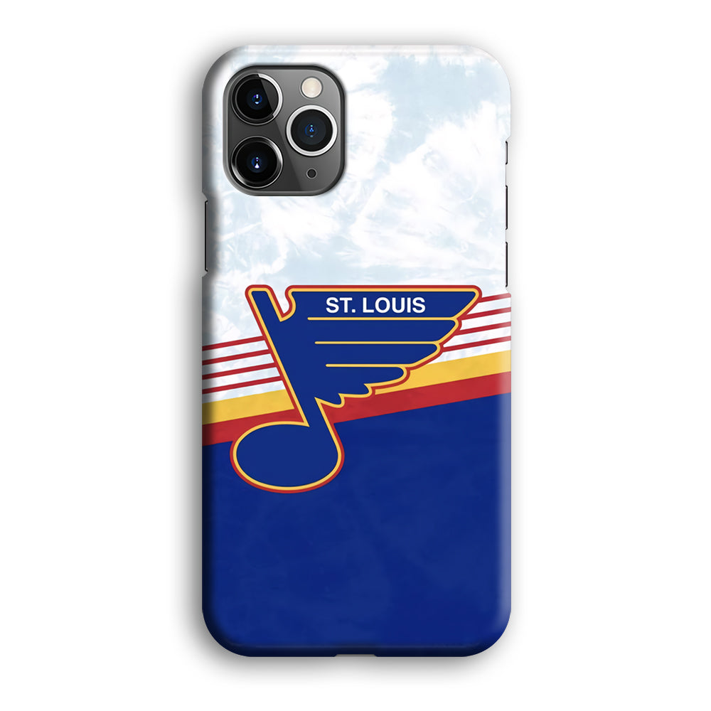 St Louis Blues Team Stripe And Marble iPhone 12 Pro Max Case