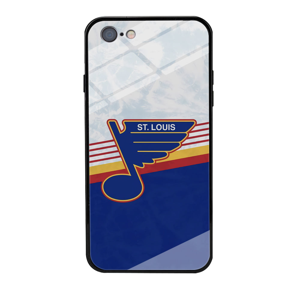 St Louis Blues Team Stripe And Marble iPhone 6 | 6s Case