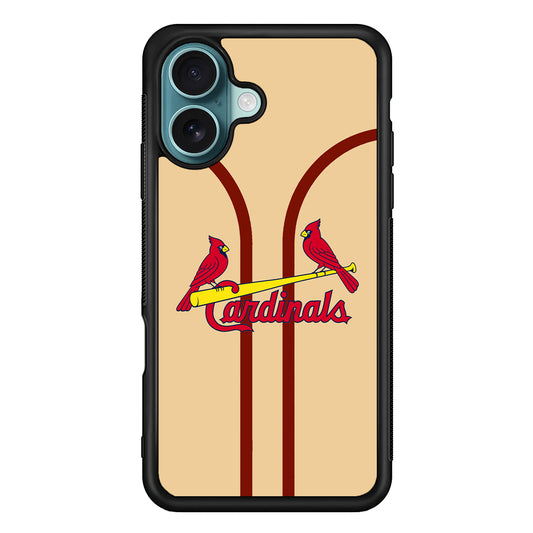 St Louis Cardinals Creammy Jersey iPhone 16 Case