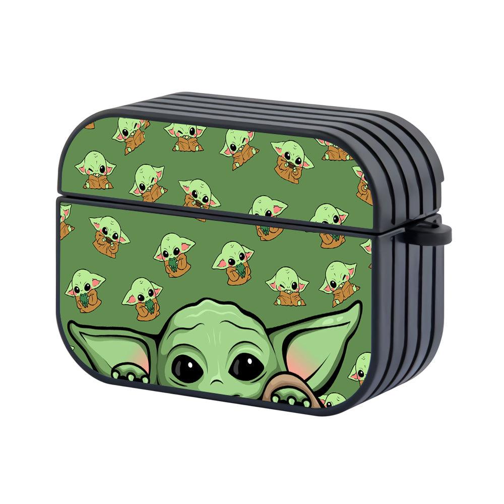 Star Wars Cute Baby Yoda Apple Airpods Pro Case Black