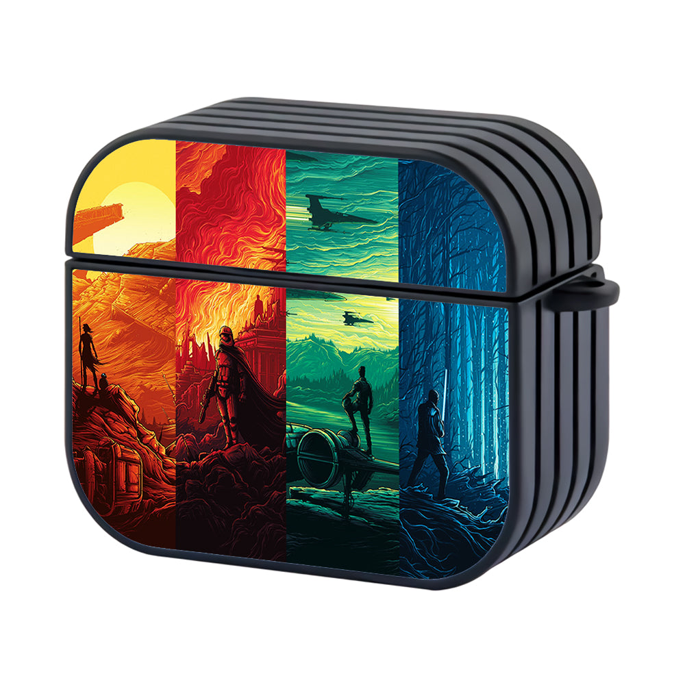 Star Wars Poster Force Awakens Apple Airpods 4 Case