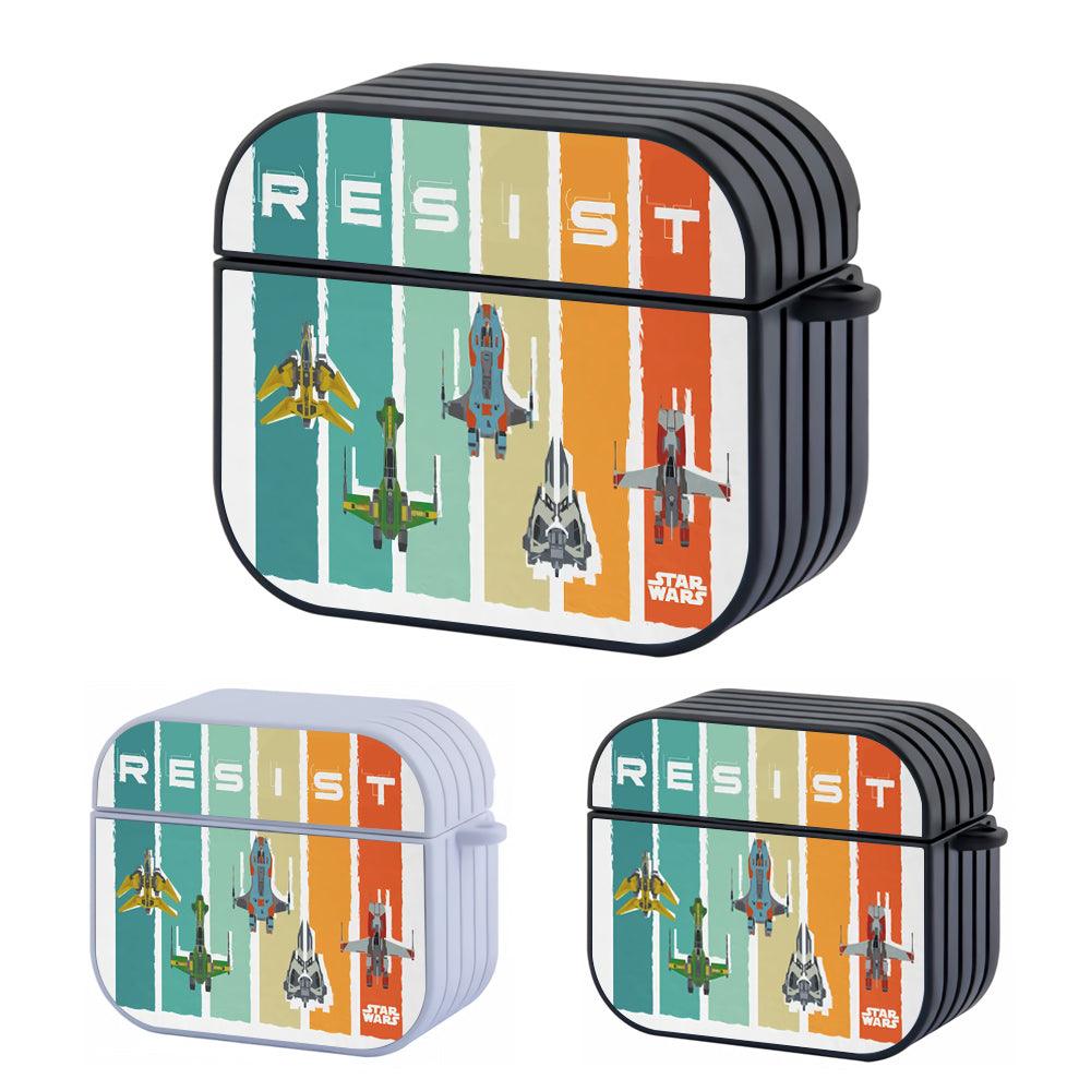 Star Wars Resist Space Ship Apple Airpods 4 Case