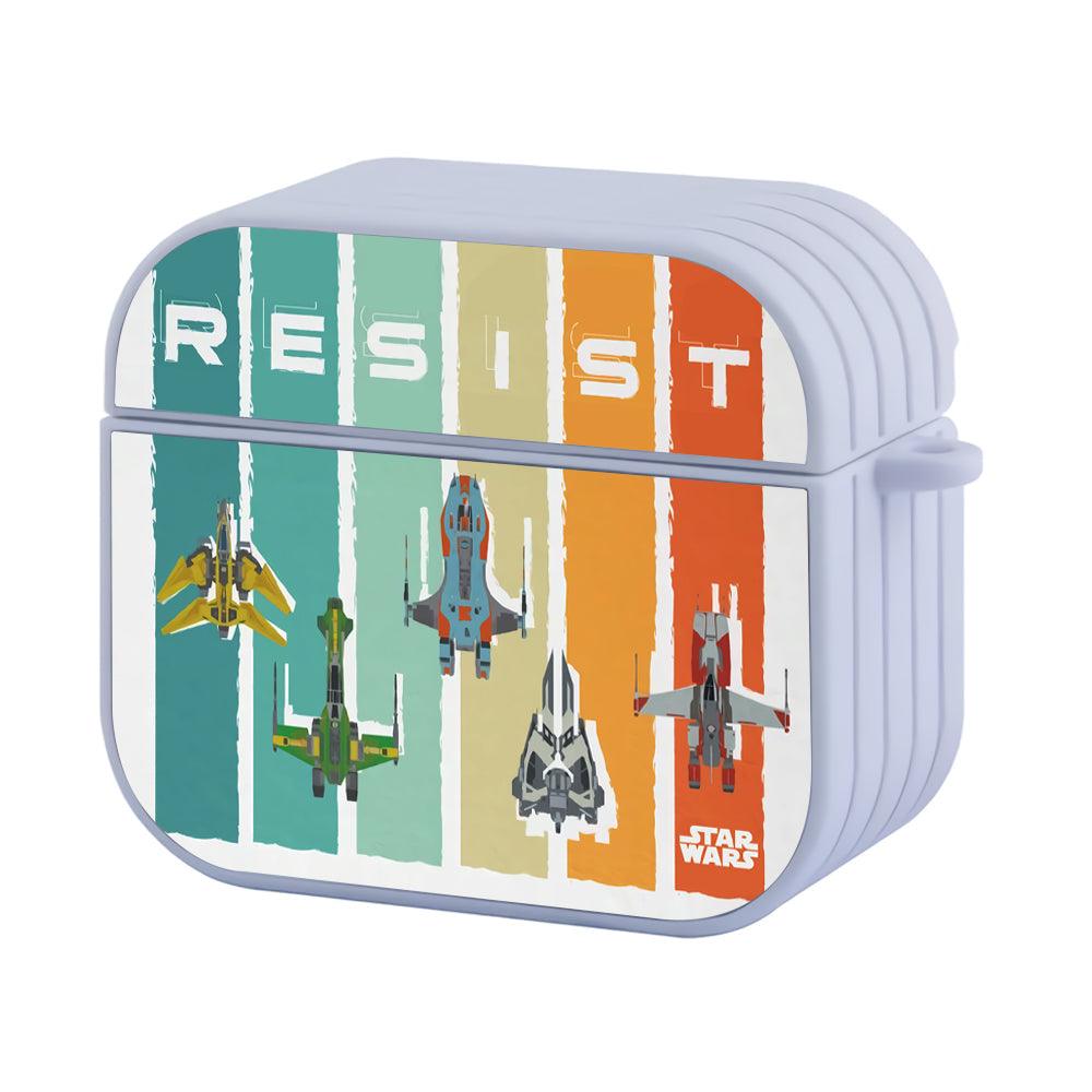 Star Wars Resist Space Ship Apple Airpods 4 Case White