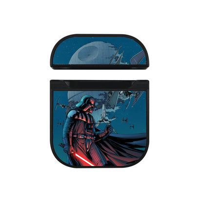 Starwars Darth Vader With Troops Apple Airpods Case Black