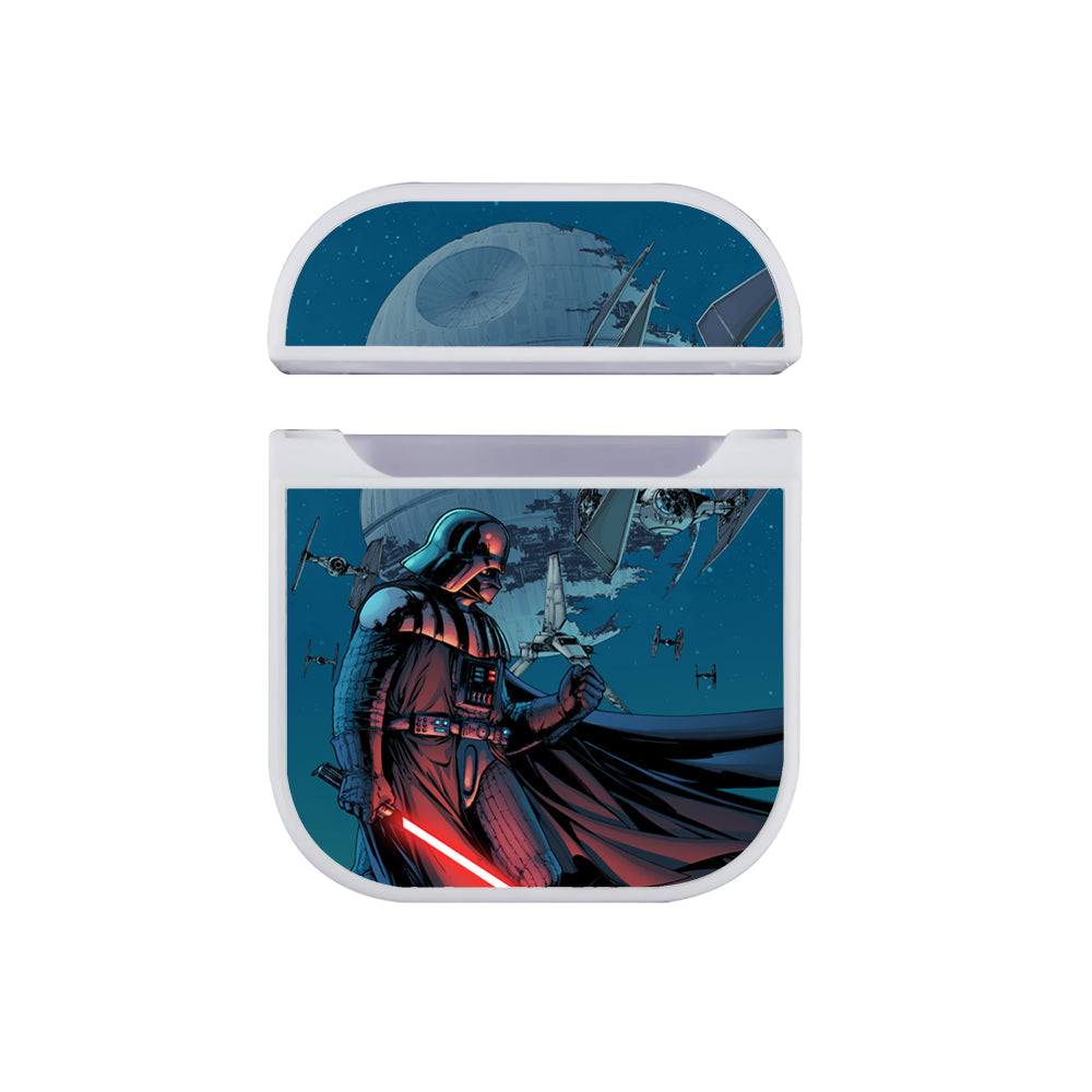 Starwars Darth Vader With Troops Apple Airpods Case White