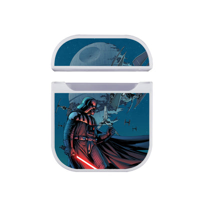 Starwars Darth Vader With Troops Apple Airpods Case White