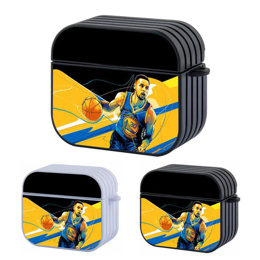 Stephen Curry Art Golden State Apple Airpods 4 Case