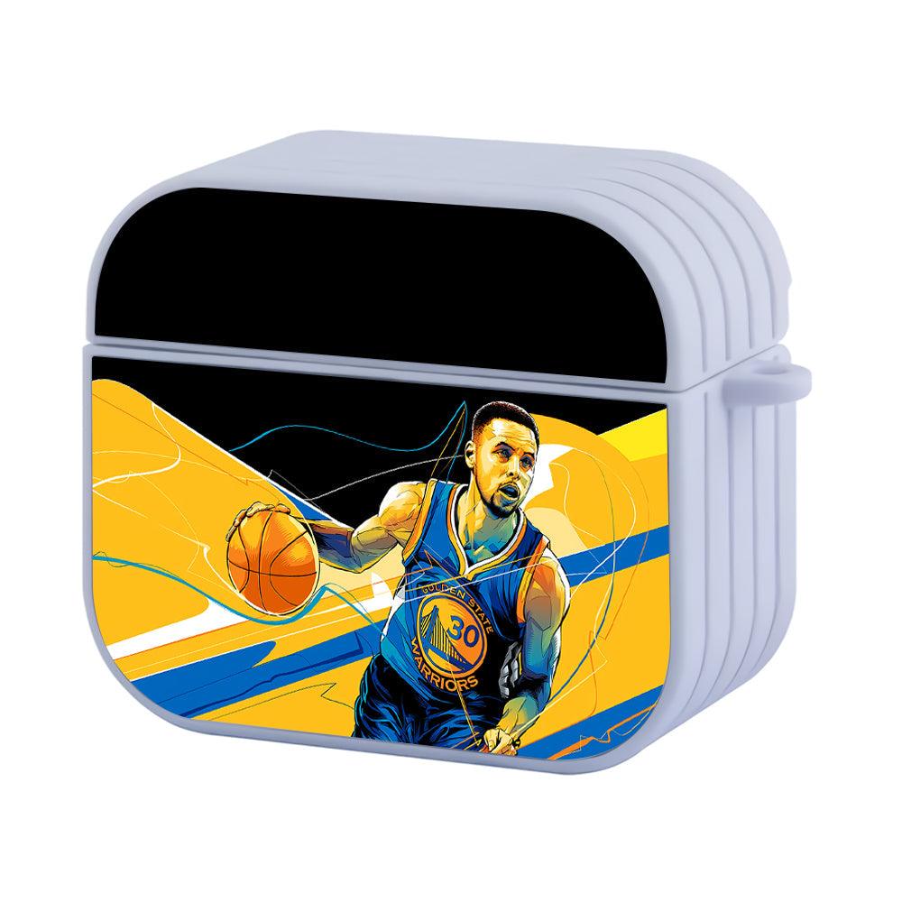 Stephen Curry Art Golden State Apple Airpods 4 Case White