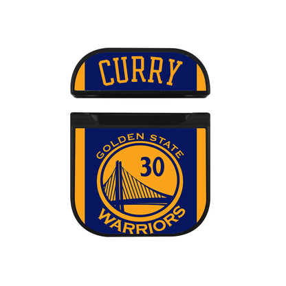 Stephen Curry Golden State Warriors Jersey Apple Airpods Case Black