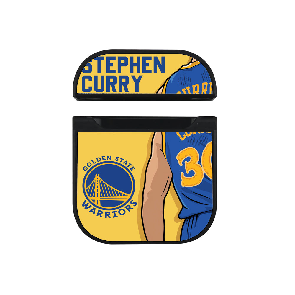 Stephen Curry Golden State Warriors Team Apple Airpods Case Black